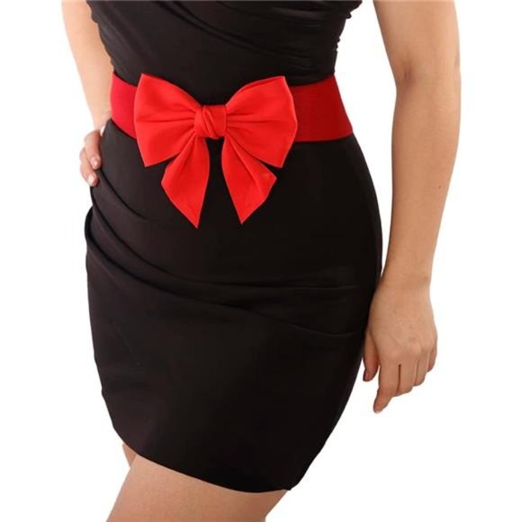Accessories - Sexy Bowknot Wide Elastic Waist Belts for Women Color 6
